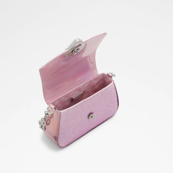 Barbie Aldo Top Handle Bag Rhinestone Pink NEW with tags 🎀✨💕 - Picture 8 of 11